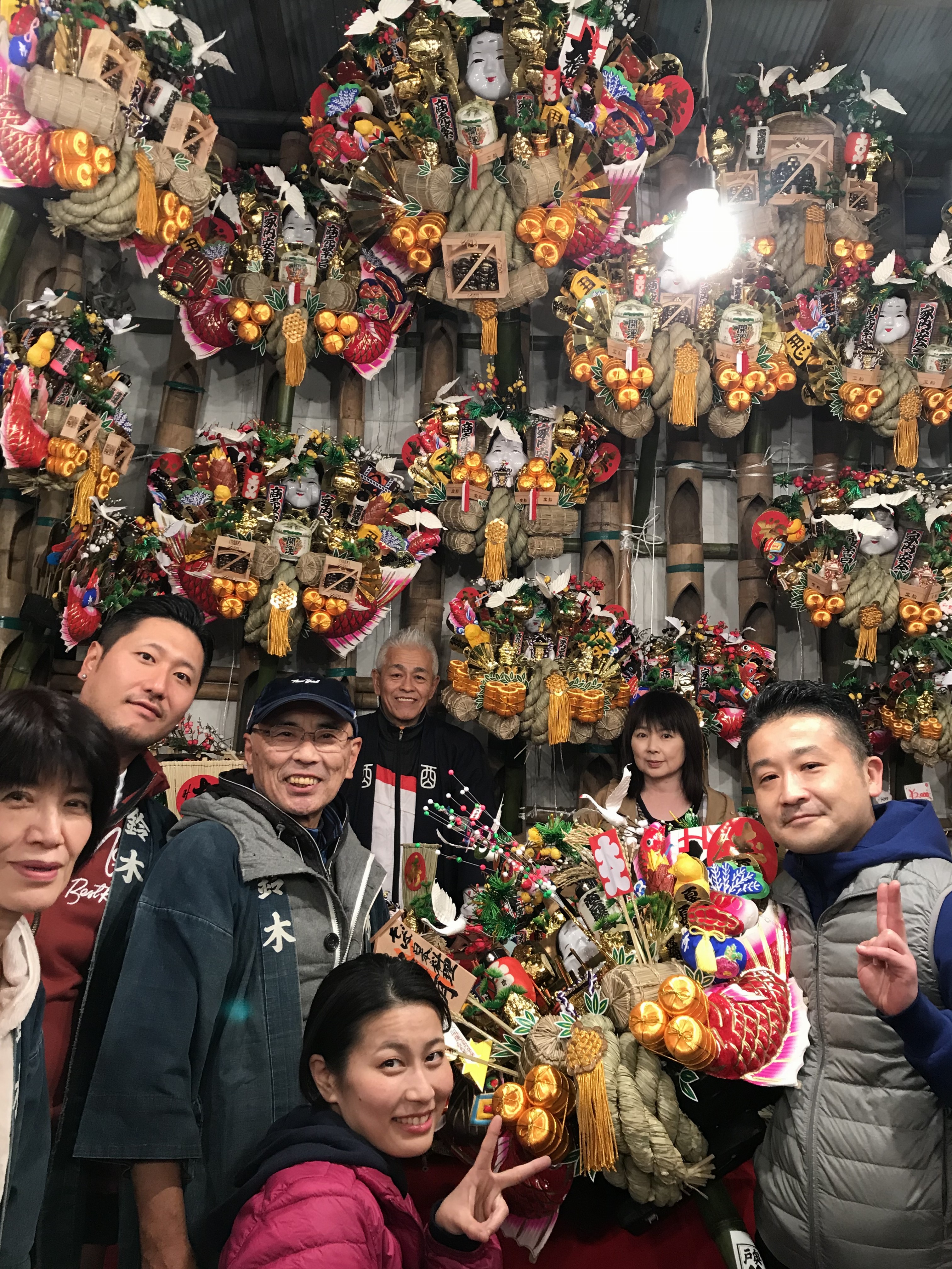 今日は酉の市、浅草の鷲神社に行きました！